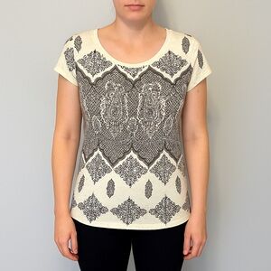 Lucky Brand Paisley Print Boho T-Shirt – Women’s Small